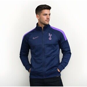 Nike Tottenham Hotspur Soccer Track Jacket Men's Small Blue Purple Full Zip